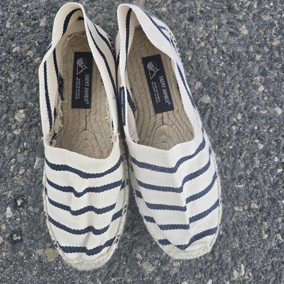 Saint James Striped Espadrilles - Picture 1 of 6